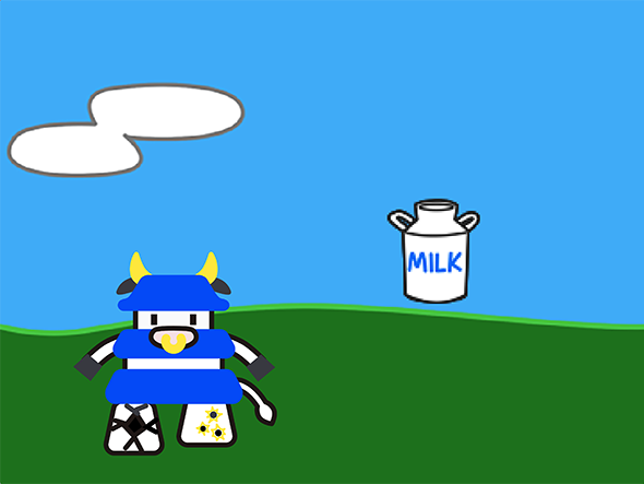 ミルクとりゲーム！